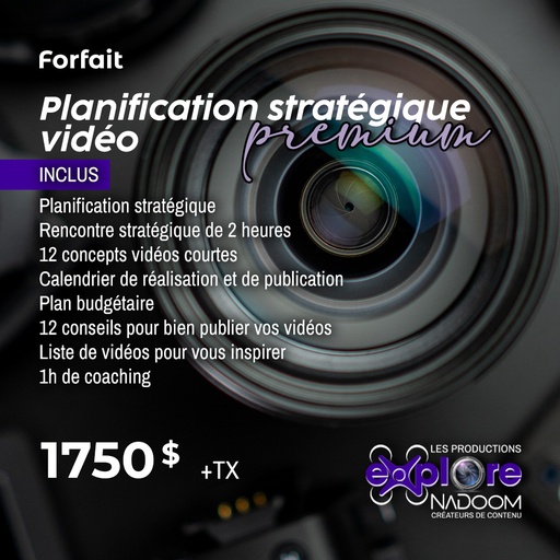 Planification stratégique vidéo